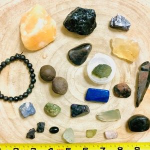 Collection of Natural Gemstones + Crystals